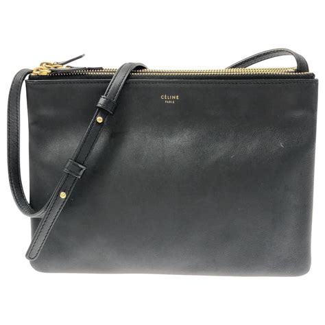 celine trio black|More.